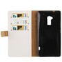 Schutzh�lle (Flip Quer) f�r Handy HTC One Max Weiss