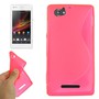 Handyh�lle TPU-Schutzh�lle f�r Sony Xperia M C1904 C1905 pink