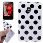 Schutzh�lle TPU Punkte Case f�r Handy LG Optimus L3 II / E430