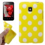 Schutzh�lle TPU Punkte Case f�r Handy LG Optimus L3 II / E430