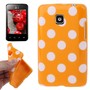 Schutzh�lle TPU Punkte Case f�r Handy LG Optimus L3 II / E430