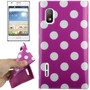 Schutzh�lle TPU Punkte Case f�r Handy LG Optimus L5 / E610