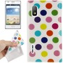 Schutzh�lle TPU Punkte Case f�r Handy LG Optimus L5 / E610