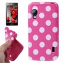 Schutzh�lle TPU Punkte Case f�r Handy LG Optimus L5 II / E455