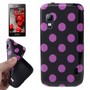Schutzh�lle TPU Punkte Case f�r Handy LG Optimus L5 II / E455