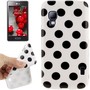 Schutzh�lle TPU Punkte Case f�r Handy LG Optimus L5 II / E455