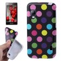 Schutzh�lle TPU Punkte Case f�r Handy LG Optimus L5 II / E455