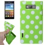 Schutzh�lle TPU Punkte Case f�r Handy LG Optimus L7 / E705