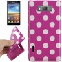 Schutzh�lle TPU Punkte Case f�r Handy LG Optimus L7 / E705