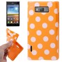 Schutzh�lle TPU Punkte Case f�r Handy LG Optimus L7 / E705