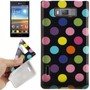 Schutzh�lle TPU Punkte Case f�r Handy LG Optimus L7 E705 schwarz/bunt