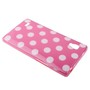 Schutzh�lle TPU Punkte Case f�r Handy LG Optimus L9 / P760