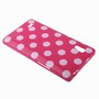 Schutzh�lle TPU Punkte Case f�r Handy LG Optimus L9 / P760 pink
