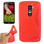 Handyh�lle Schutz TPU f�r Handy LG Optimus G2 rot