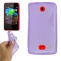 Handyh�lle Schutz TPU f�r Handy Nokia Asha 501 lila