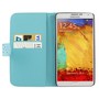 Handyh�lle Handyh�lle Quer f�r Handy Samsung Galaxy Note3 N9000 hellblau