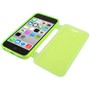 Handyh�lle Flip Quer f�r Handy iPhone 5c leuchtgr�n