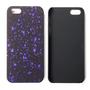 Handy H�lle Schutz Case Bumper Schale f�r Apple iPhone 5 5s SE 3D Sterne Lila