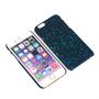 Handy H�lle Schutz Case Bumper Schale f�r Apple iPhone 6 3D Sterne T�rkis