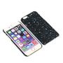 Handy H�lle Schutz Case Bumper Schale f�r Apple iPhone 6 3D Sterne Wei�