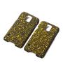 Handy H�lle Schutz Case Bumper Schale f�r Samsung Galaxy S5 / S5 Neo 3D Sterne Gelb