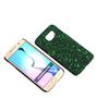 Handy H�lle Schutz Case Bumper Schale f�r Samsung Galaxy S6 3D Sterne Gr�n