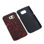 Handy H�lle Schutz Case Bumper Schale f�r Samsung Galaxy S6 3D Sterne Rot