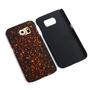 Handy H�lle Schutz Case Bumper Schale f�r Samsung Galaxy S6 3D Sterne Orange