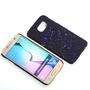 Handy H�lle Schutz Case Bumper Schale f�r Samsung Galaxy S6 3D Sterne Lila