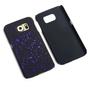 Handy H�lle Schutz Case Bumper Schale f�r Samsung Galaxy S6 3D Sterne Lila
