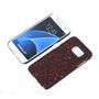 Handy H�lle Schutz Case Bumper Schale f�r Samsung Galaxy S7 3D Sterne Rot