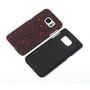 Handy H�lle Schutz Case Bumper Schale f�r Samsung Galaxy S7 3D Sterne Rot