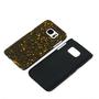 Handy H�lle Schutz Case Bumper Schale f�r Samsung Galaxy S7 3D Sterne Gelb