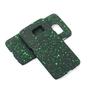 Handy H�lle Schutz Case Bumper Schale f�r Samsung Galaxy S6 Edge 3D Sterne Gr�n