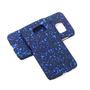 Handy H�lle Schutz Case Bumper Schale f�r Samsung Galaxy S6 Edge 3D Sterne Blau