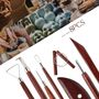 8 Stck Tpferwerkzeug Set Keramik Werkzeug DIY Grabstichel Kit Tpfer Polymer