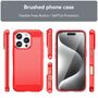 Handyh�lle f�r Apple iPhone 16 Pro Case Cover Rot