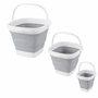 3er Set Faltbarer Eimer Eckig