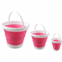 3er Set Faltbarer Eimer Rund