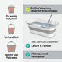 Faltbarer Wischeimer rechteckig 26 Liter Grau