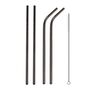 Edelstahl Strohhalme 4er Pack