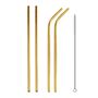 Edelstahl Strohhalme 4er Pack