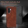 Handyh�lle f�r Samsung Galaxy A17 Kunstleder Case Cover Schwarz