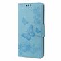 Elegante Schmetterlingspr�gung Kunstleder-Flip-H�lle f�r Samsung Galaxy S23 Serie - Schutz und Stil