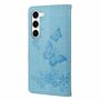 Elegante Schmetterlingspr�gung Kunstleder-Flip-H�lle f�r Samsung Galaxy S23 Serie - Schutz und Stil