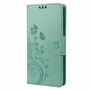 Elegante Kunstleder Flip Handyh�lle f�r Samsung Galaxy S23 Serie - Schmetterlings Blumenmuster