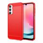 Samsung Galaxy A24 4G H�lle - Carbonfaser-Optik, Geb�rstete Textur, Sto�festes TPU Schutzcase