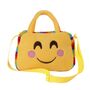 Niedlicher Pl�sch-Rucksack mit lustigem Gesicht - Quadratische Form, ideal f�r Kindergartenkinder