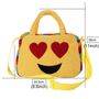 Niedlicher Pl�sch-Rucksack mit lustigem Gesicht - Quadratische Form, ideal f�r Kindergartenkinder