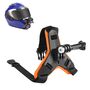 Motorradhelm Kinnriemenhalterung f�r GoPro, DJI Osmo Action und andere Action-Kameras